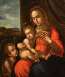 Madonna mit Kind und Johannesknabe. VERKAUFT